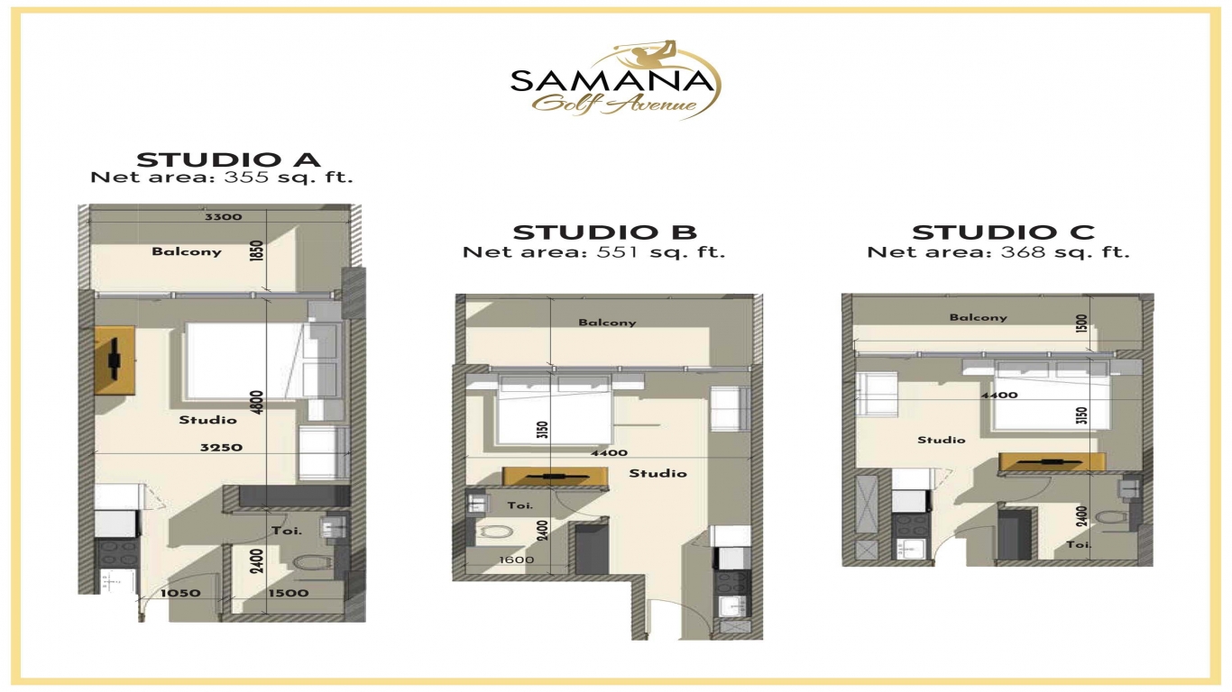 Samana Golf Avenue Dubai Studio city-Samana Golf Avenue plan3.jpg